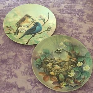 Home Decor Bird Display Plates W. S. George China